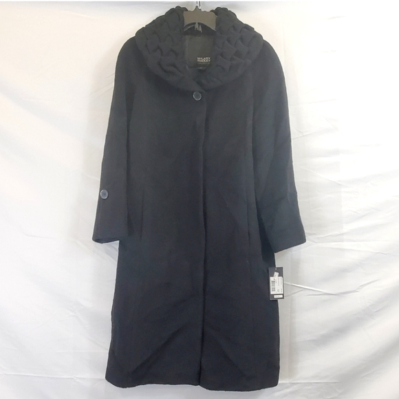 Hilary Radley Women Black Coat Sz NWT